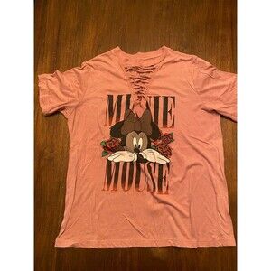 Blush color minnie mouse shirt XXL